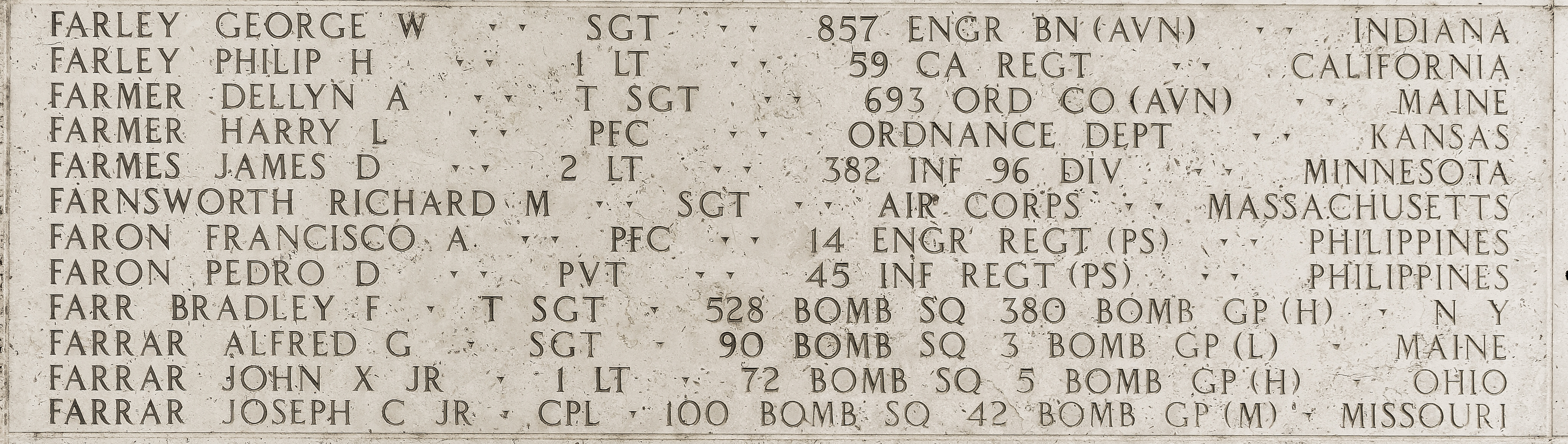 Dellyn A. Farmer, Technical Sergeant